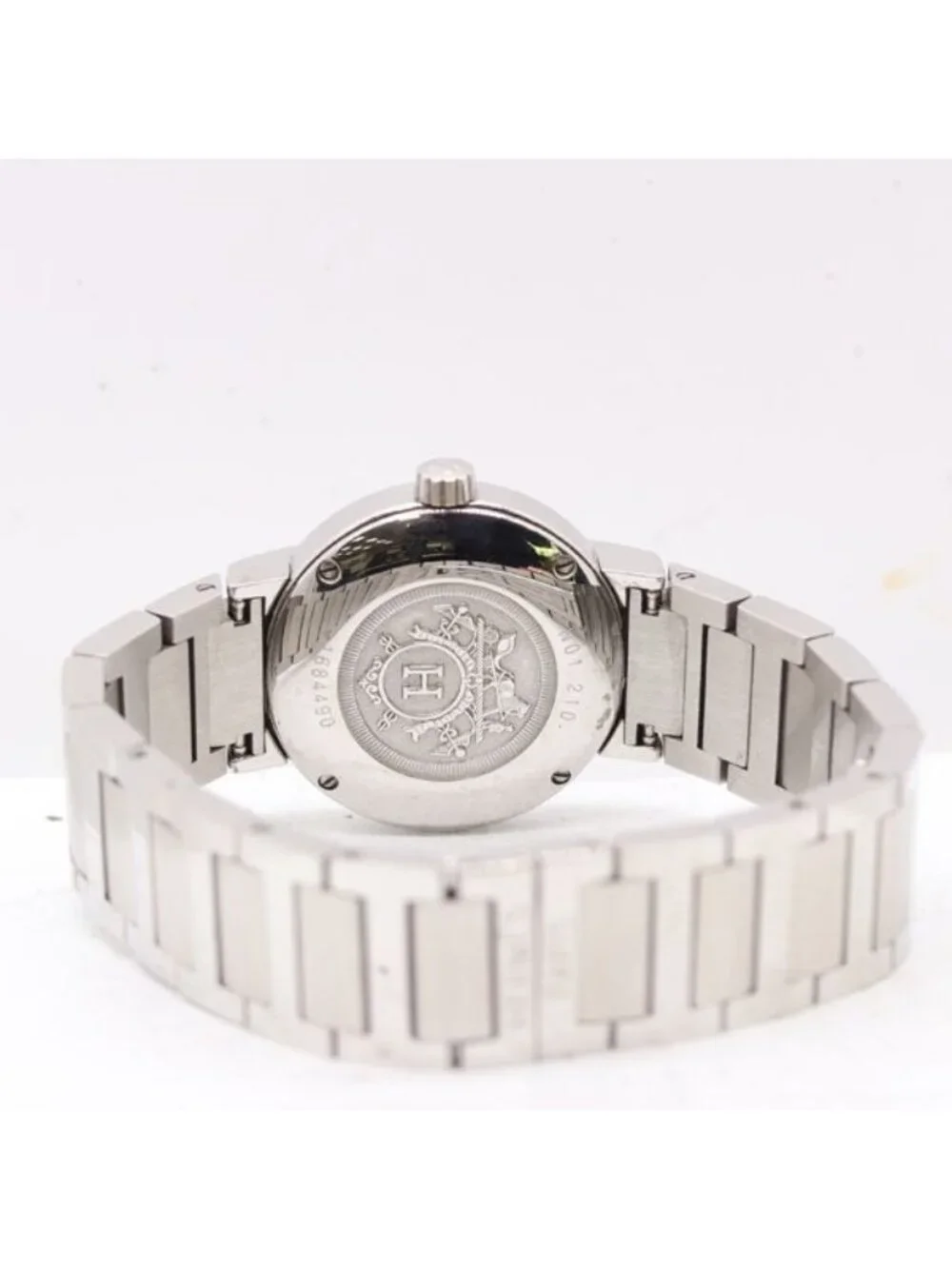 Hermes with 1 Frame Nomade Automatic Date White Dial Watch